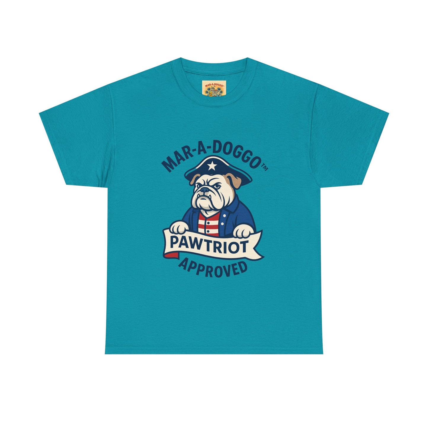 Pawtriot Tee - "Mar-a-Doggo" Patriotic Bulldog Shirt