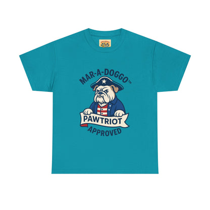 Pawtriot Tee - "Mar-a-Doggo" Patriotic Bulldog Shirt