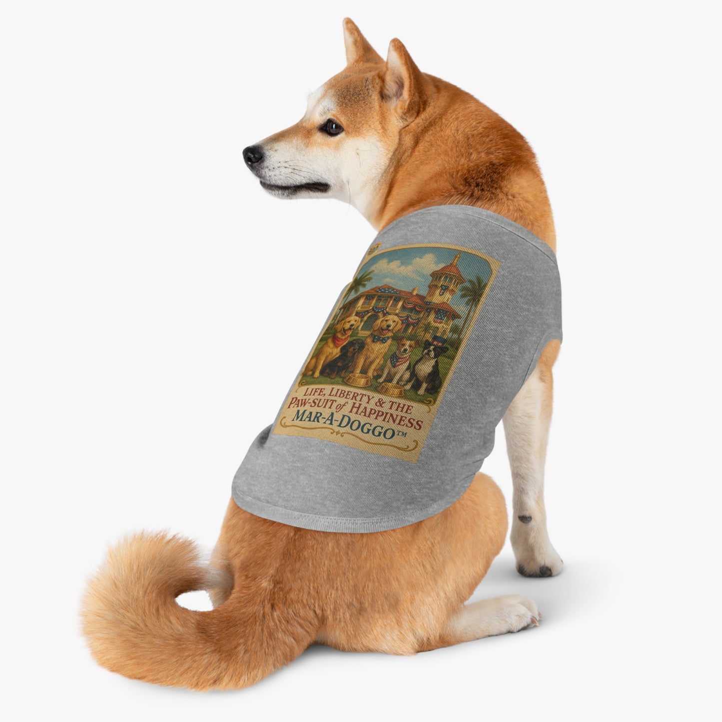 Life Liberty & The Paw-suit of Happiness (Doggo Tank Top)